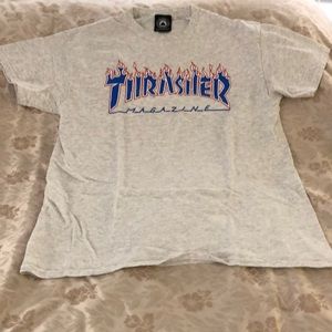 Like New - Thrasher T-shirt, size M, light gray